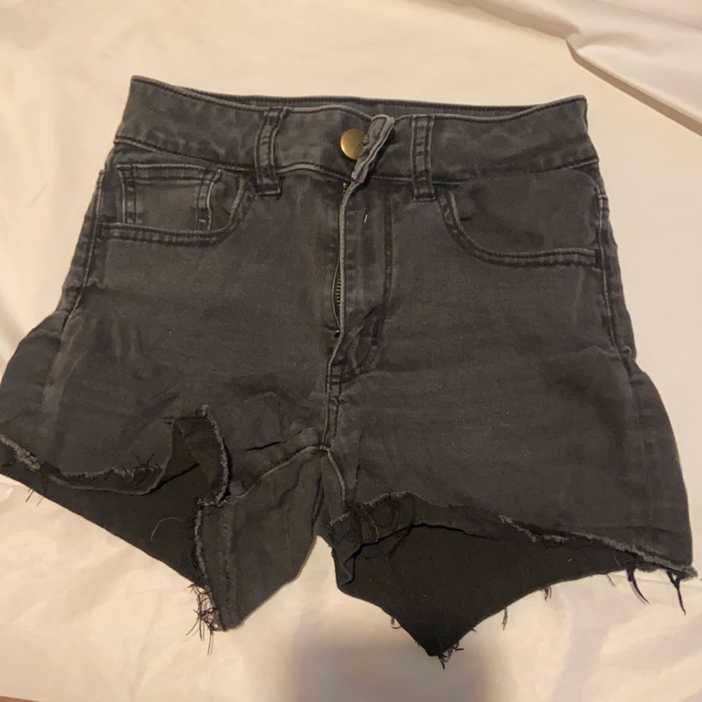 black shorts